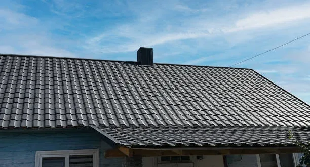 Charcoal roof tiles with a durable painted finish